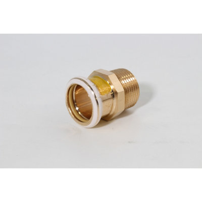 Geberit Mapress 34670 Copper Adaptor Mt Gas22mm R3/4In from B&Q