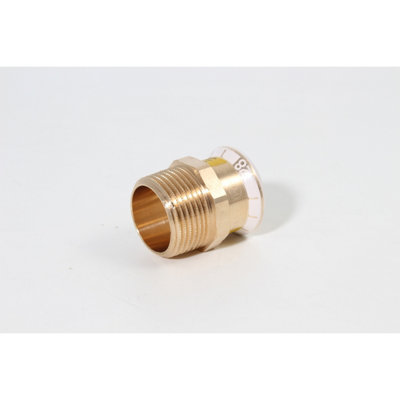 Geberit Mapress Copper Press-Fit Adaptor With Male Thread (Gas) 28mm 34671 from B&Q