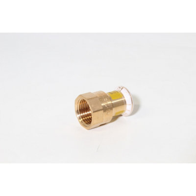 Geberit Mapress Copper Press-Fit Adaptor With Female Thread (Gas) 15mmx1/2" 34683 from B&Q