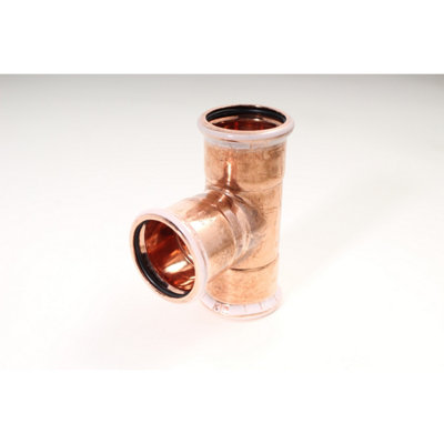 Geberit Mapress Copper Press-Fit T-Piece Equal (Water) 35mm 61006 from B&Q
