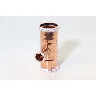 Geberit 35 X 35 X 15 61212 Mapress Tee Copper from B&Q