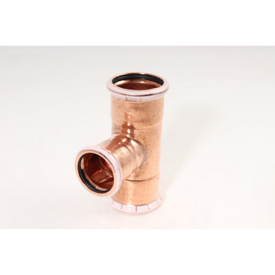 Geberit 35 X 35 X 28 61215 Mapress Tee Copper from B&Q