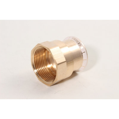 Geberit Mapress Copper Press-Fit Adaptor With Female Thread (Water) 35mmx1 1/4" 61811 from B&Q