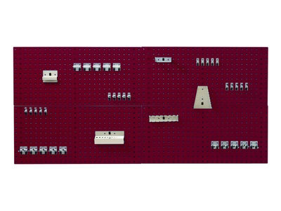 Bott 14031422.24 Perfo Panel & Hook Kit Crimson Red Bot140314224 from B&Q