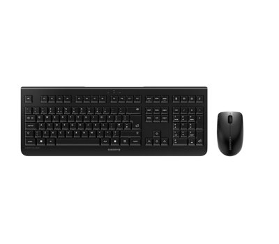 Cherry Dw 3000Wireless Desktop SetUk Layout (Qwerty)2.4 Ghz RfFlat DesignLow-Noise KeysSymmetrical MouseBlack from B&Q