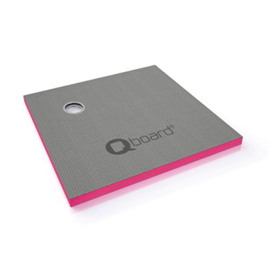 Qboard Liquid Wetroom Floor Former With Offset Drainer (W)1000mm (L)1000mm from B&Q