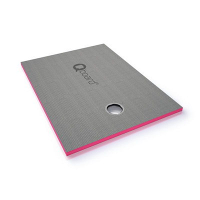 Qboard Liquid Wetroom Floor Former With Offset Drainer (W)900mm (L)1800mm from B&Q