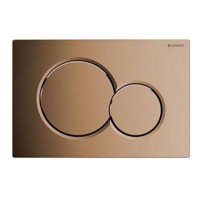 Geberit 115.770.dt.5 Sigma01 Dual Flush Fine Brass Flush Plate Sigma 01 Up320 from B&Q
