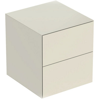 Geberit Wm 2 Drawer Low Cabinet 470mm Sand Grey (Unit Only) 505.077.00.4 from B&Q