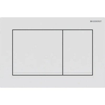 Geberit 115.080.01.1 Flushplate Omega30 Dual Flush 115.080.01.1 from B&Q