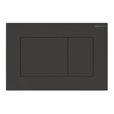 Geberit Flush Plate Sigma30 For Dual FlushRectangleMatt Black (115.883.16.1) from B&Q