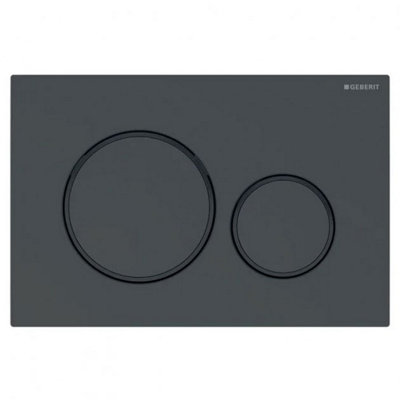 Geberit 115.882.dw.1 Sigma20 Dual Flush Black Ral9005 Flush Wall Plate from B&Q