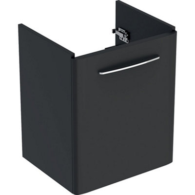 Geberit Vanity Unit Basin Cabinet Slim Rim Door Black (Unit Only) 501.622.jk.1 from B&Q