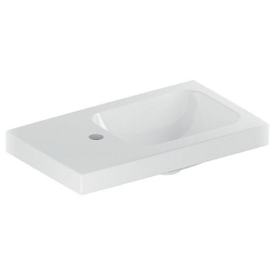 Geberit Geb Light Left Hand Shelf Surface Basin White (Basin Only) 501.833.00.1 from B&Q