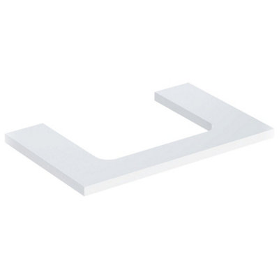 Geberit One Central Cutout Worktop For Lay On Washbasin Gloss White 505.282.00.1 from B&Q