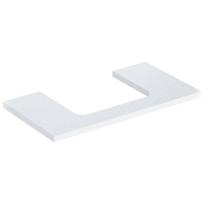Geberit One Central Cutout Worktop For Lay On Washbasin Gloss White 505.283.00.1 from B&Q