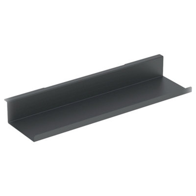 Geberit Bathroom Hidden Fastening Wall Hung Shelf 450mm Lava Matt from B&Q
