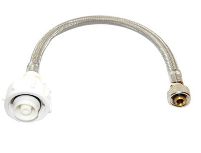 FixTheBog Geberit 333mm 3/8" Braided HoseKnurled Nut (240.921.00.1) from B&Q