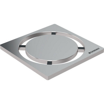 Geberit Shower Floor Drain Circle Design Grating Stainless Steel 154.311.00.1 from B&Q