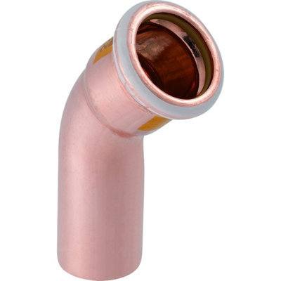 Geberit Mapress 34521 Copper Bend 45 Plnend Gas 15mm from B&Q