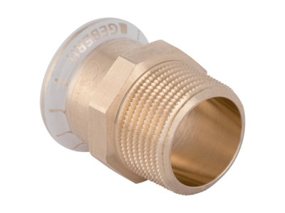 Geberit Mapress 61719 Copper 1 Inch Male Thread Adaptor 35mm X 1" from B&Q