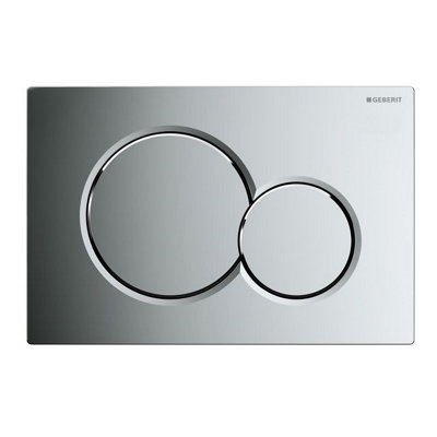Geberit Sigma01 Dual Flush Plate Gloss Chrome Sigma 01For Up320 Cisterns from B&Q