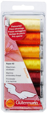 Groves Of Thames Tset Rayon 40 7X200MThread Set: Rayon 40: 7 X 200M: SunriseGutermann from B&Q