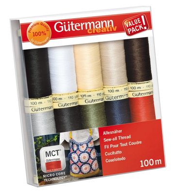 Groves Of Thames Tset S/a 10X100MThread Set: Sew-All: 10 X 100M: BasicsGutermann from B&Q