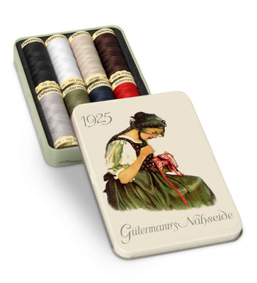 Groves Of Thames N/box 1925 8X100MThread Storage Tin: Nostalgic '1925': Sew-All: 8 X 100M: Classic ShadesGutermann from B&Q