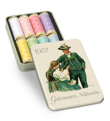 Groves Of Thames N/box 1927 8X100MThread Storage Tin: Nostalgic '1927': Sew-All: 8 X 100M: Pastel ShadesGutermann from B&Q