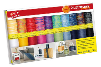 Groves Of Thames Thread Set: Deco Stitch 70: 20 X 70M: Assorted from B&Q