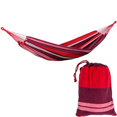 B&Q -  Garden Hammock Weatherproof Double Salsa Fuego