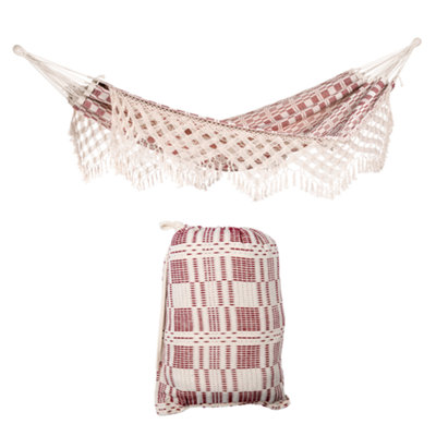 Amazonas Rio Bordeaux Family Cotton Garden Hammock 2 Person 200Kg from B&Q