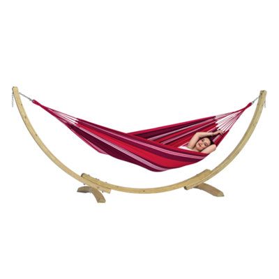 B&Q -  Wooden Hammock And Stand Set Apollo Fuego