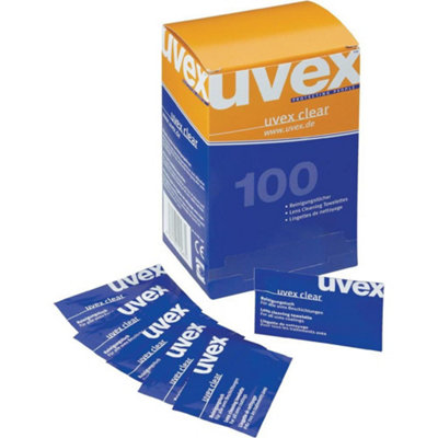  - Uvex 9963-000 Cleaning Towelettes Boxof 100