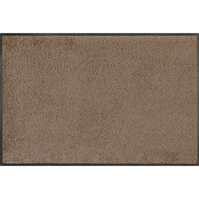 B&Q -  Wash+Dry Original Doormat Taupe 50X75