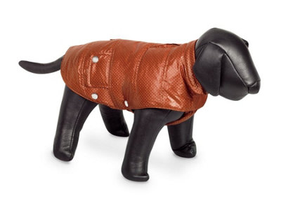 Nobby Danika Dog Coat Orange With Silver Dots 32Cm from B&Q