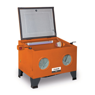 Unicraft Sand Blasting Cabinet Ssk1 Bench Top 90L With Sand Blaster Work Lights from B&Q