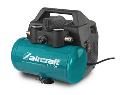 Aircraft Airboy 131 Air Compressor Oil Free 6Ltr 8 Bar 600W 240V from B&Q
