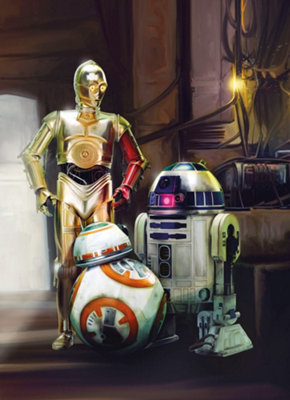 Komar Star Wars Three Droids Wall Mural2.54M X 1.84M from B&Q