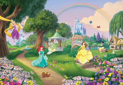 Komar Disney Princess Rainbow Unpasted Wall Mural On Paper 368 Cm X 254 Cm from B&Q