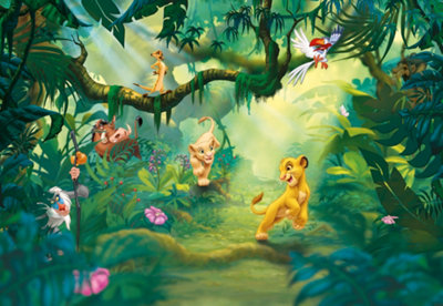 Komar Disney Lion King Jungle Unpasted Wall Mural On Paper 368 Cm X 254 Cm from B&Q
