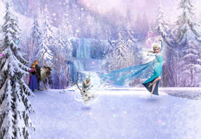 Komar Disney Frozen Forest Unpasted Wall Mural On Paper 368 Cm X 254 Cm from B&Q