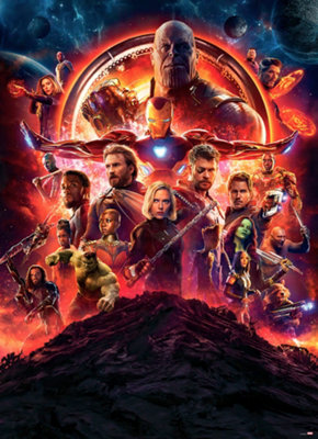 Komar Marvel Avengers Infinity War Movie Poster Wall Mural, 2.54M X 1.84M