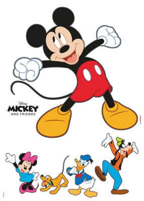 Komar Disney Mickey Mouse And Friends Self-Adhesive Wall Stickers from B&Q