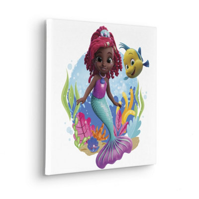 Komar Disney Princess Ariel Baby Mermaid Canvas40Cm X 40Cm from B&Q