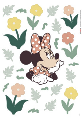 Komar Disney Minnie Mouse Beauty In Bloom Self-Adhesive Wall Stickers from B&Q