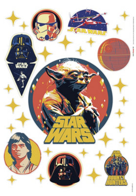 Komar Star Wars Bounty Hunters Self-Adhesive Wall Stickers from B&Q