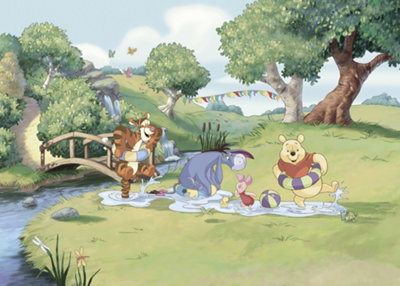 Komar Disney Winnie The Pooh Friendship And Fun Wall Mural, 2.5M X 3.5M