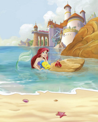 Komar Disney Princess Ariel Daydream Wall Mural2.5M X 2M from B&Q